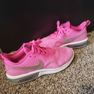 Pink Rhinestone Airmax Nike